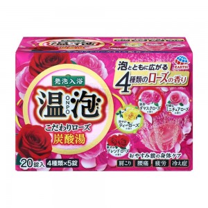 온포 탄산발포 온천 로즈 45g 20개입