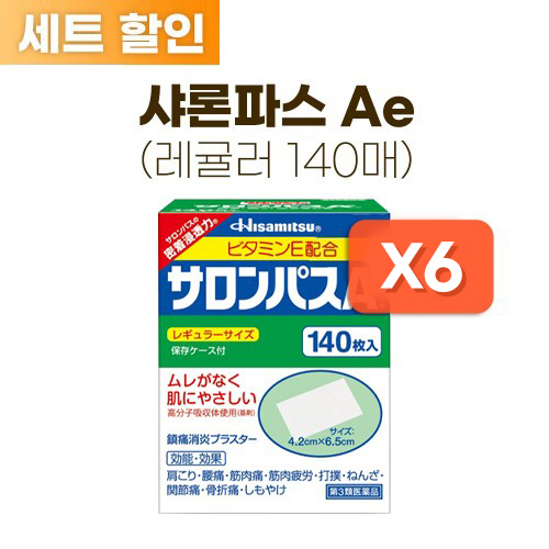 샤론파스Ae 레귤러 140매 * 6개 세트